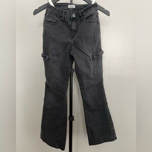 Girls cargo flare jeans size 10
